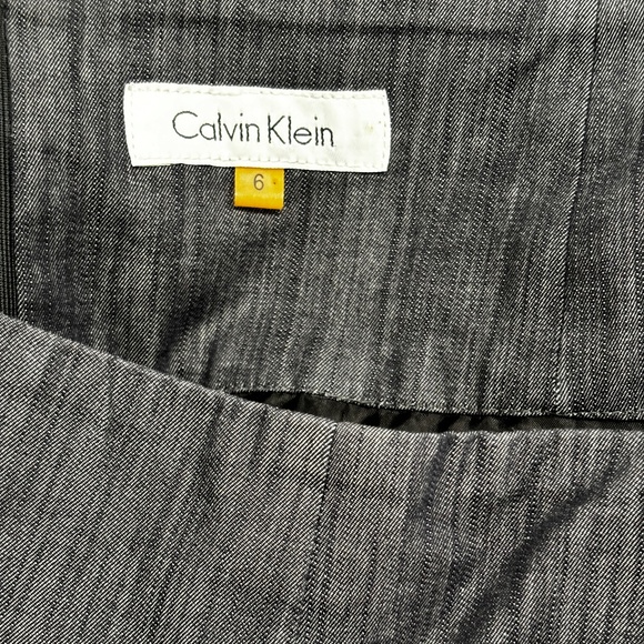 Calvin Klein Pencil Skirt - Denim Blue Gray Size 6 - Picture 9 of 10